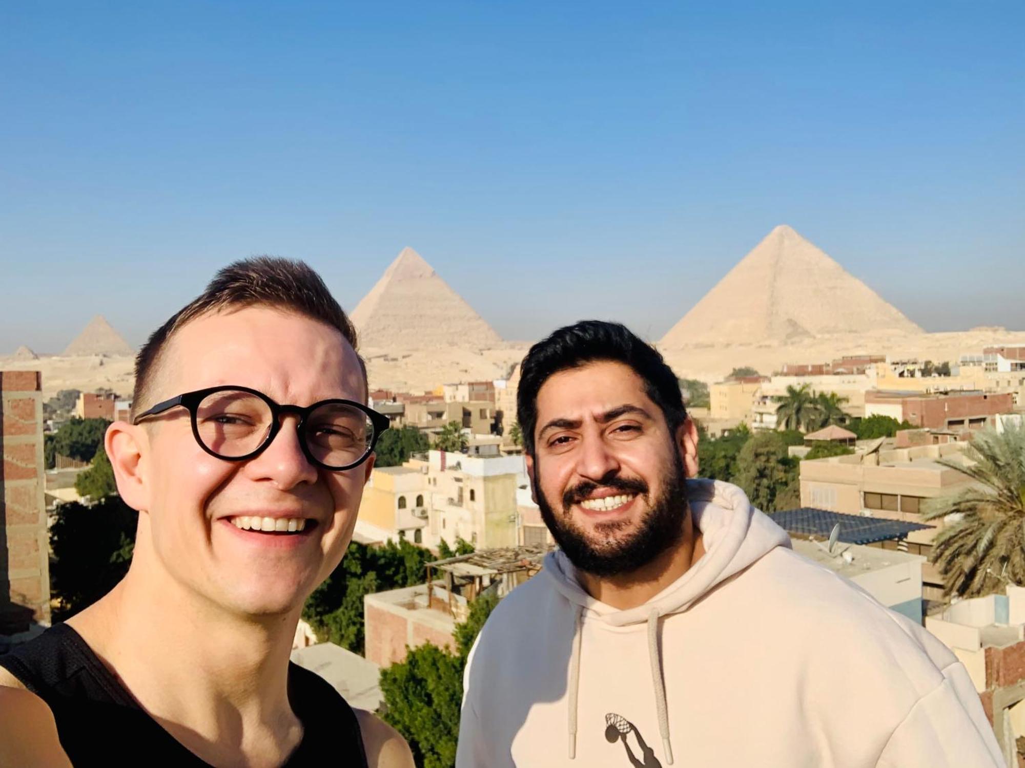 Ferienwohnung Loay Pyramids View Kairo Exterior foto