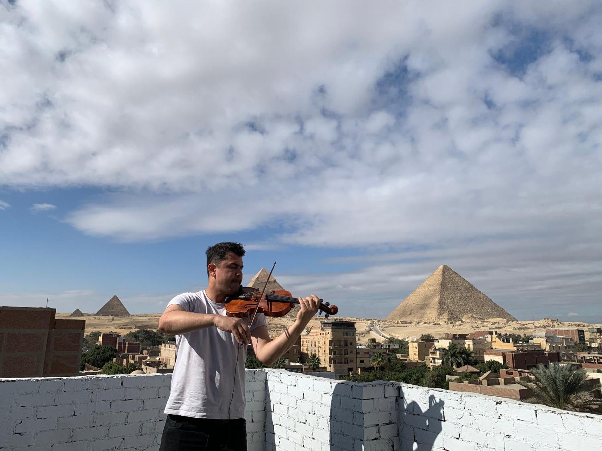 Ferienwohnung Loay Pyramids View Kairo Exterior foto