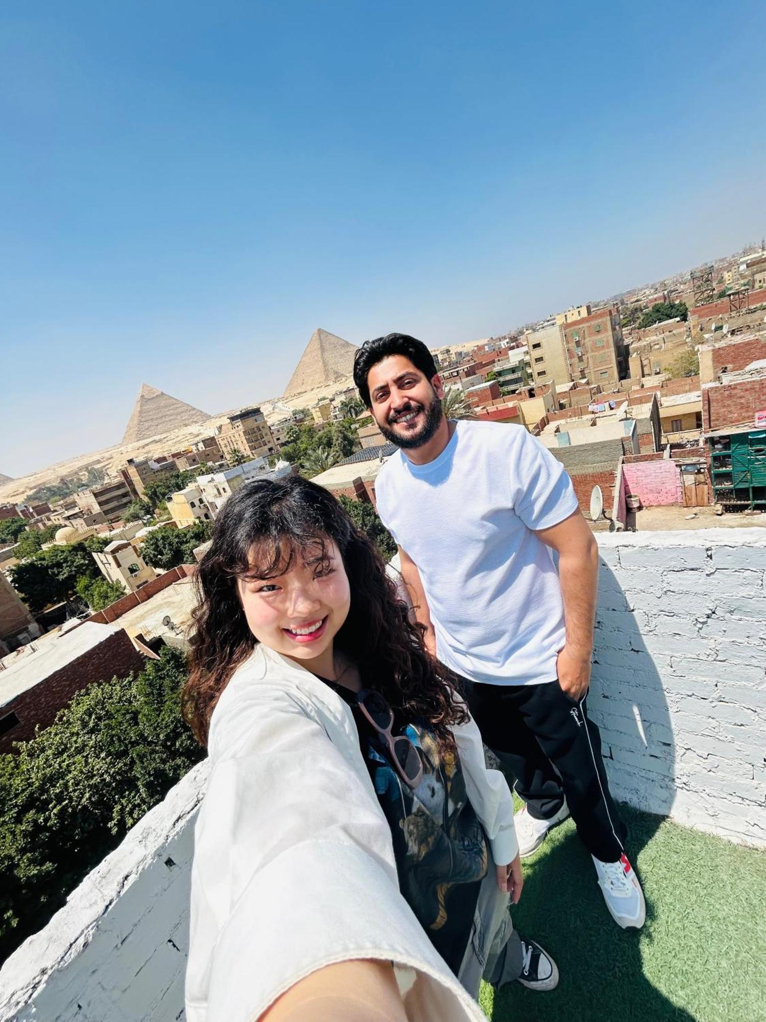 Ferienwohnung Loay Pyramids View Kairo Exterior foto