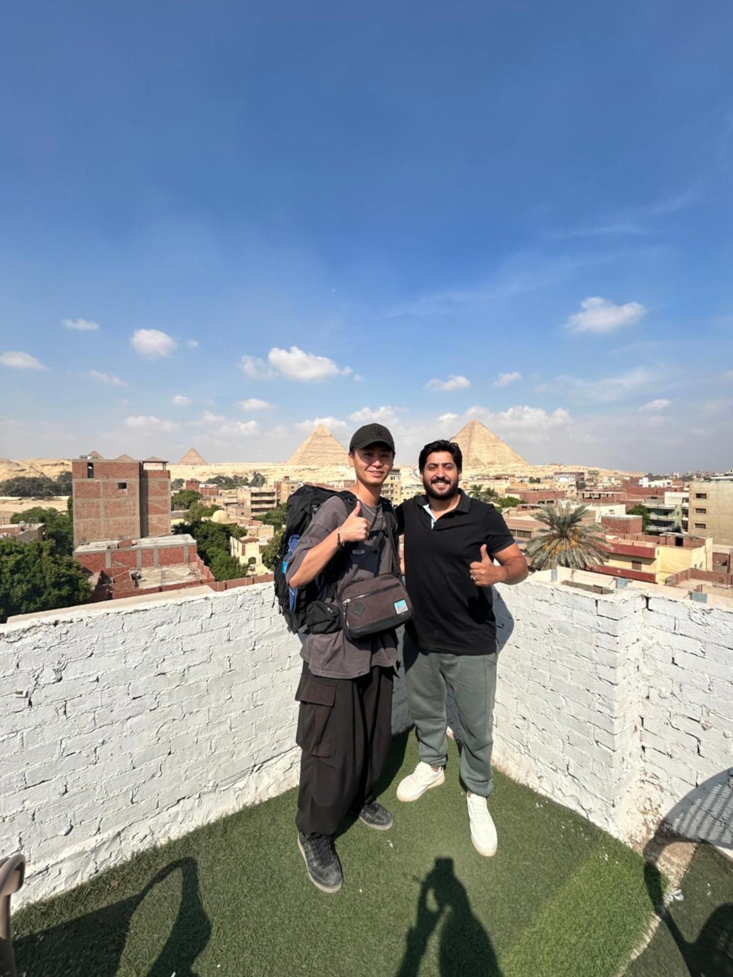 Ferienwohnung Loay Pyramids View Kairo Exterior foto